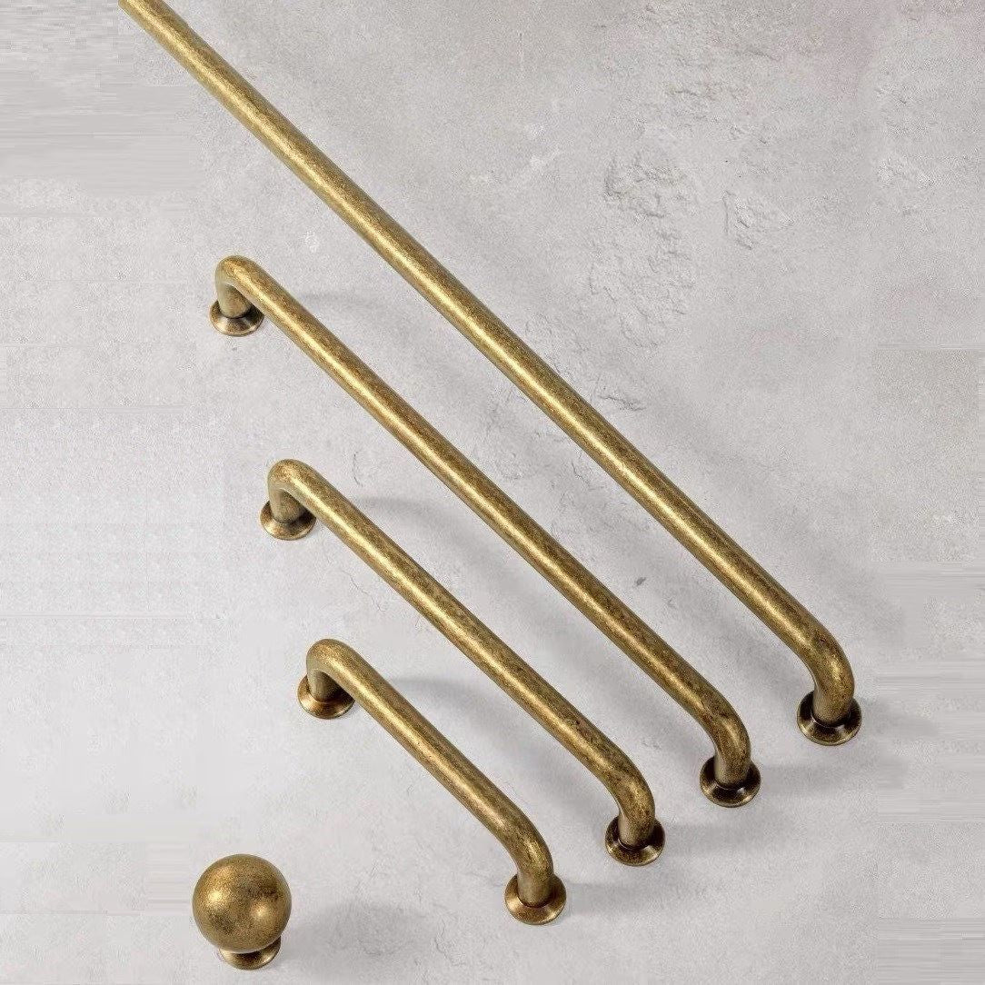 Cabinet Pulls Mid Century Antique Bronze