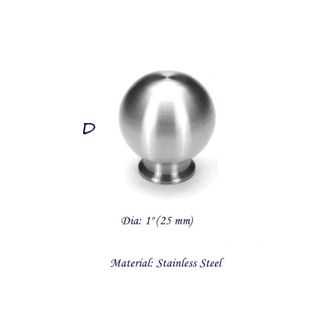 Nickel Cabinet Knobs, Egg Drawer Pulls, Modern Kitchen Hardware