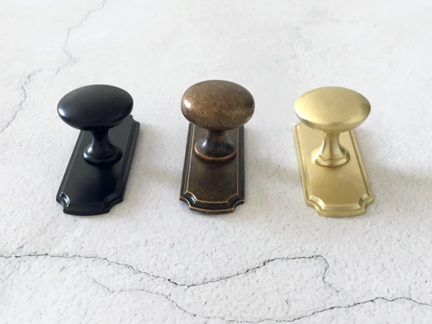Drawer Knob Backplate Cabinet Pull Dresser Knobs Retro Kitchen Knobs Hardware