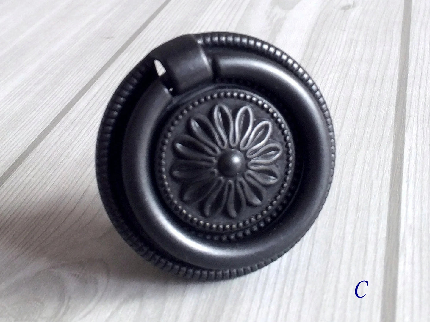 Drawer Pulls Drop Rings Backplate Vintage Style Kitchen Cabinet Hardware
