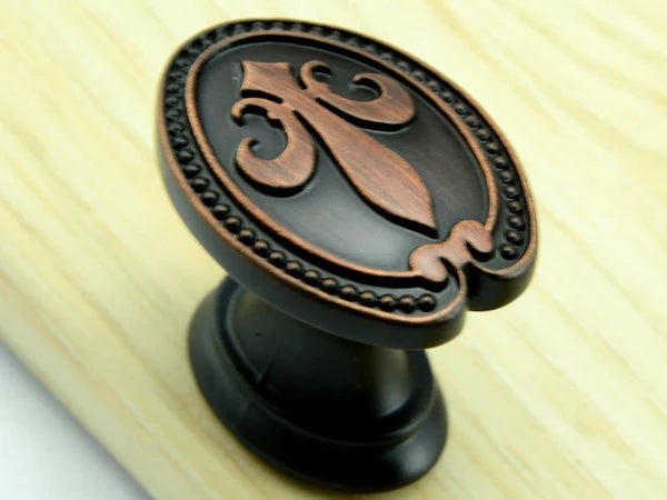 3.75" Fleur De Lis Cabinet Pulls Drawer Knob 96 Centers Oil Rubbed Bronze