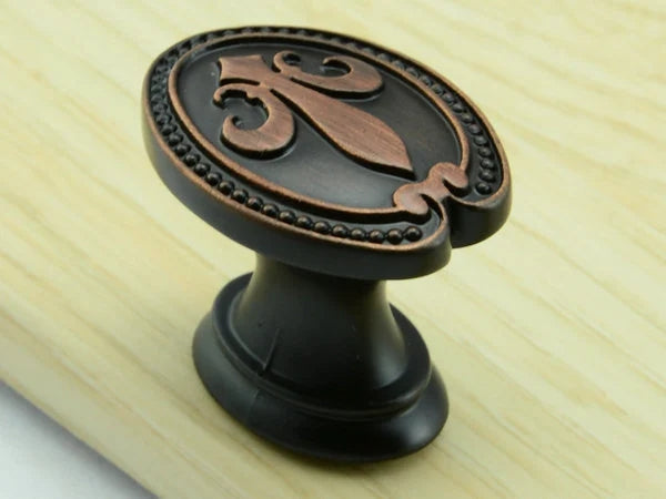 3.75" Fleur De Lis Cabinet Pulls Drawer Knob 96 Centers Oil Rubbed Bronze