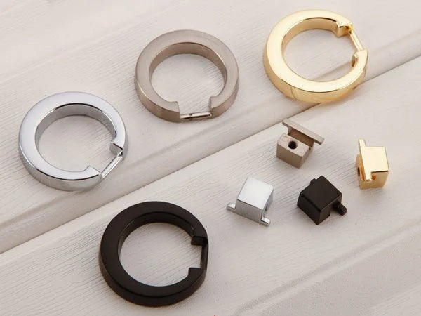 Ring Drawer Pull Cabinet knobs, Gold, Nickel, Bronze, Black