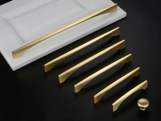 Gold Cabinet Pulls Modern Kitchen Hardware Brushed