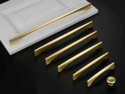 Brushed Gold Cabinet Pulls - Modern Kitchen Hardware