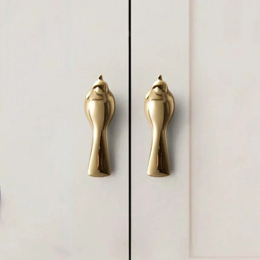 Gold Brid Cabinet Pulls Solid Unique Hardware