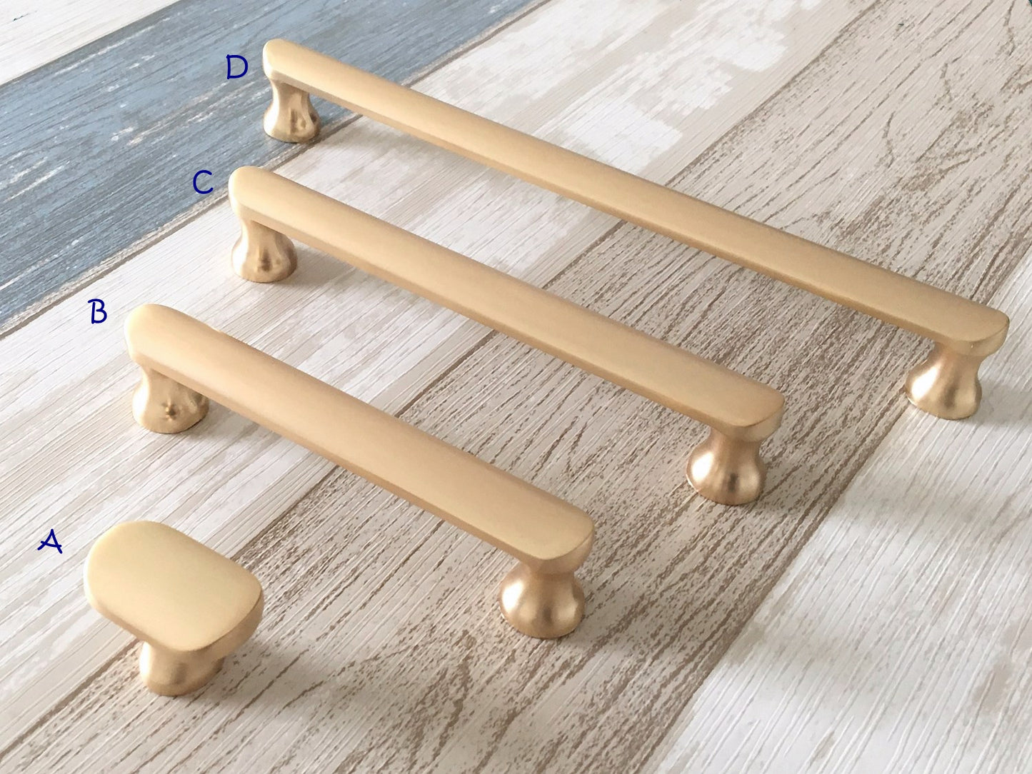 Gold Cabinet Handles Hardware Kitchen Knobs Dresser Drawer Pulls MCM