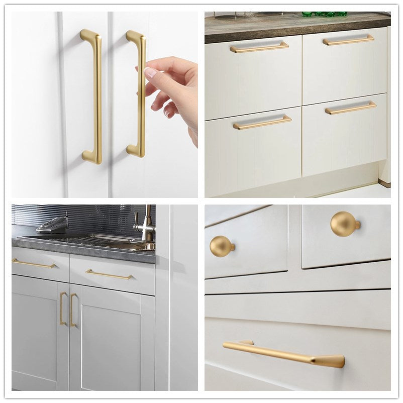 Gold Cabinet Pulls Kitchen Handles Lynns Hardware MCM Kitchen Knobs