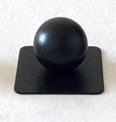 Ball Brass Knobs with Square Backplate, Brushed Gold, Matte Black, Coffee Bronze