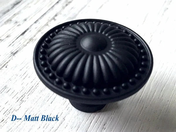Cabinet Knob, Antique Silver Bronze Brass Black, Vintage Style Hardware