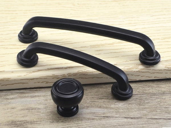 Kitchen Cabinet Pulls, Vanity Drawer Handles, Antique Bronze Pewter Black, Rustic Retro Hardware