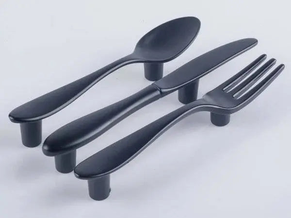 3" Besteckgriff für Küchenschranktüren | Geschirrschubladengriff, Löffel, Gabel, Messer