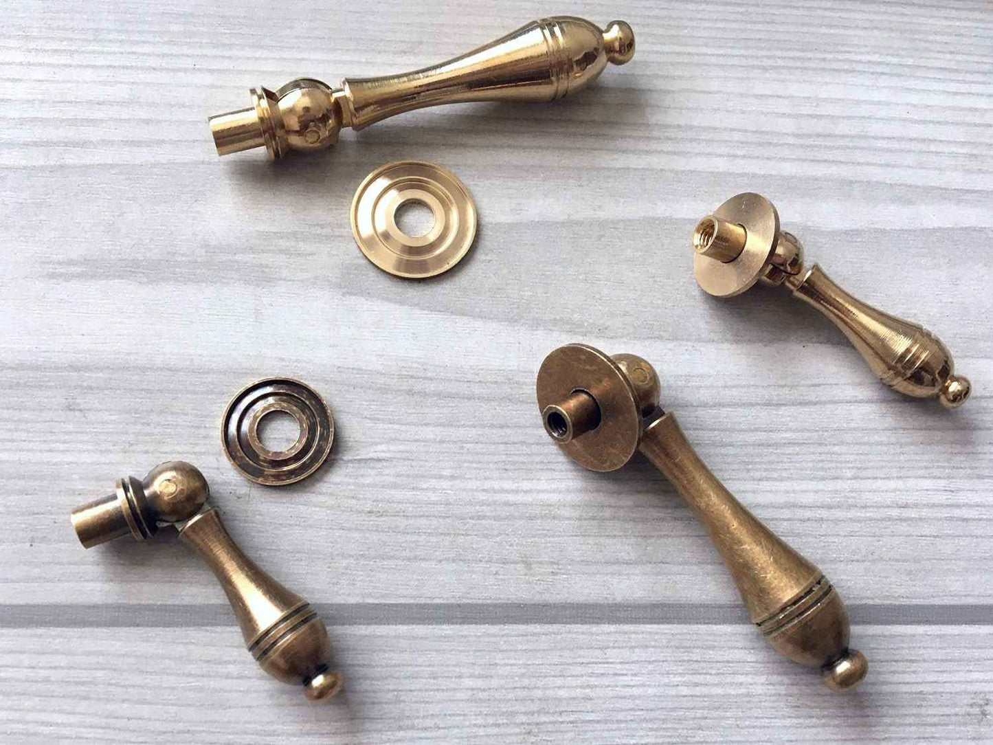 Traditional Brass Cabinet Teardrop Pulls