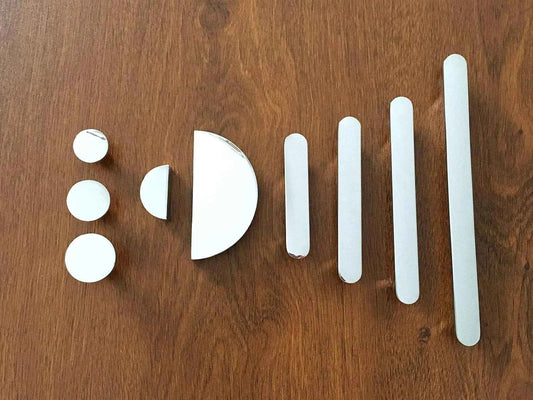 Polished Chrome Cupboard Handles - 32 64 96 128 192 mm