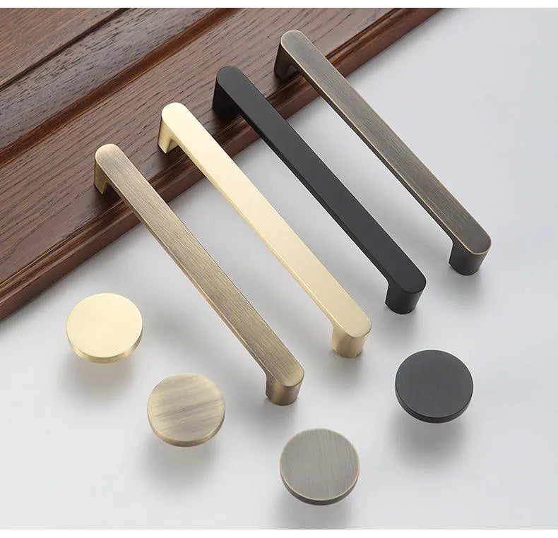Poignées de placard noires en laiton massif et bronze café | Lynns Hardware (Copie)