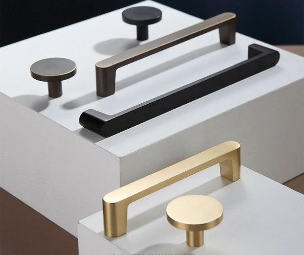 Poignées de placard noires en laiton massif et bronze café | Lynns Hardware (Copie)