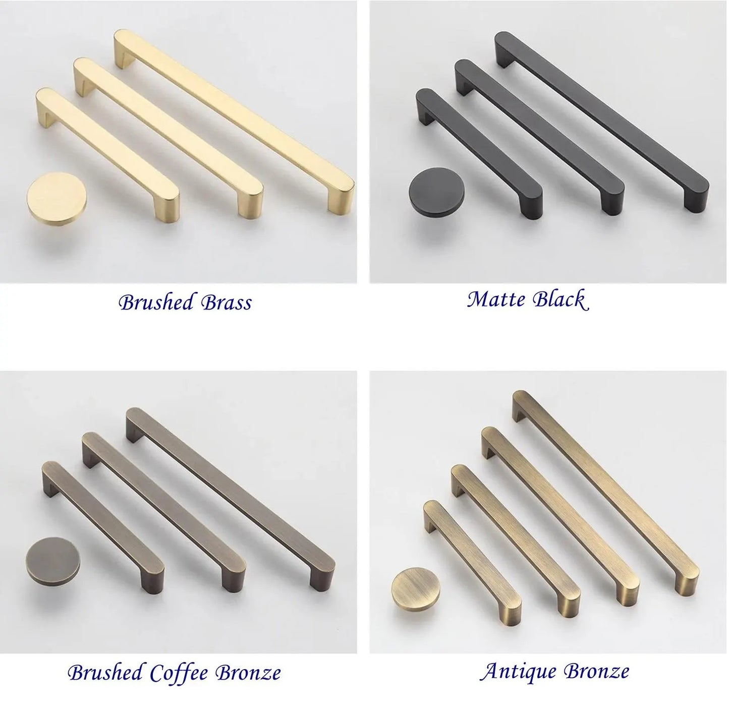 Poignées de placard noires en laiton massif et bronze café | Lynns Hardware (Copie)