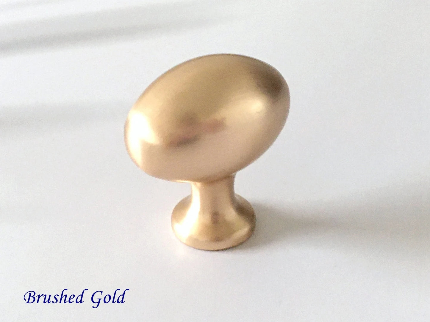 Eierknopf Schrankknöpfe Oval Schubladengriff Lynns Hardware Gold Nickel Schwarz
