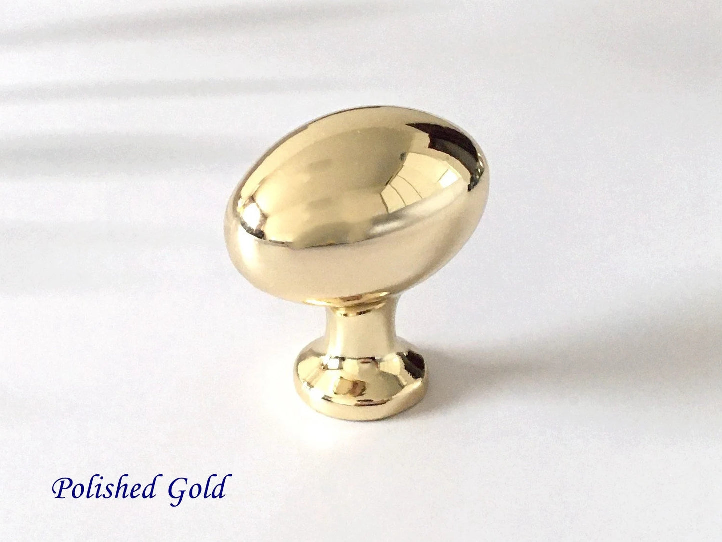 Eierknopf Schrankknöpfe Oval Schubladengriff Lynns Hardware Gold Nickel Schwarz
