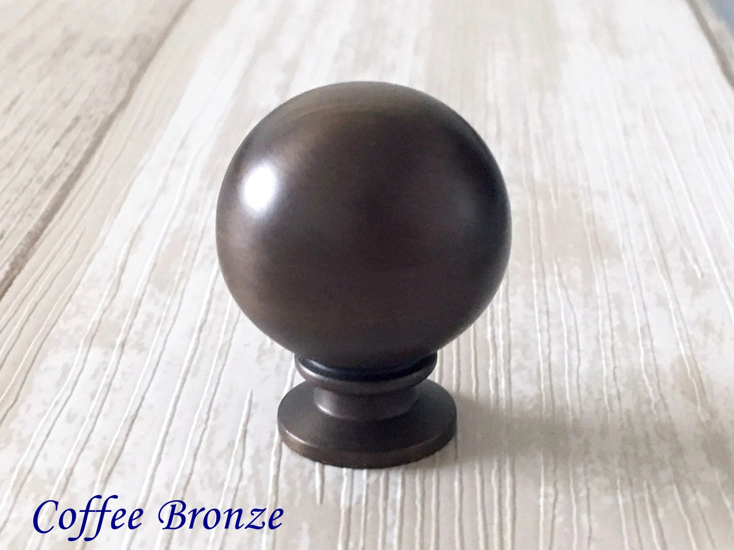 Brass Ball Knobs, Gold Chrome Black Coffee Bronze, Kitchen Cabinet Hardware