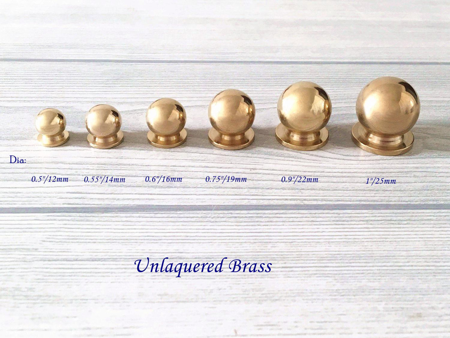 Mini Knobs Unlaquered Brass Dresser Drawer Pulls