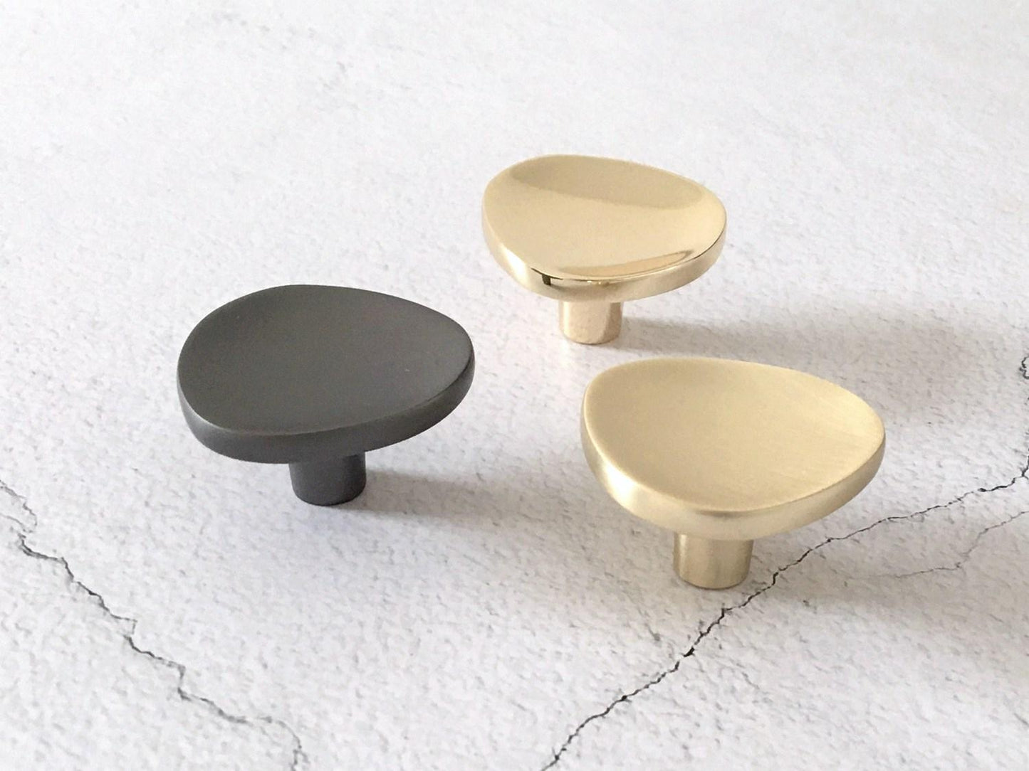 Triangle Drawer Pull Minimalist Gold Modern Black Cabinet Knobs