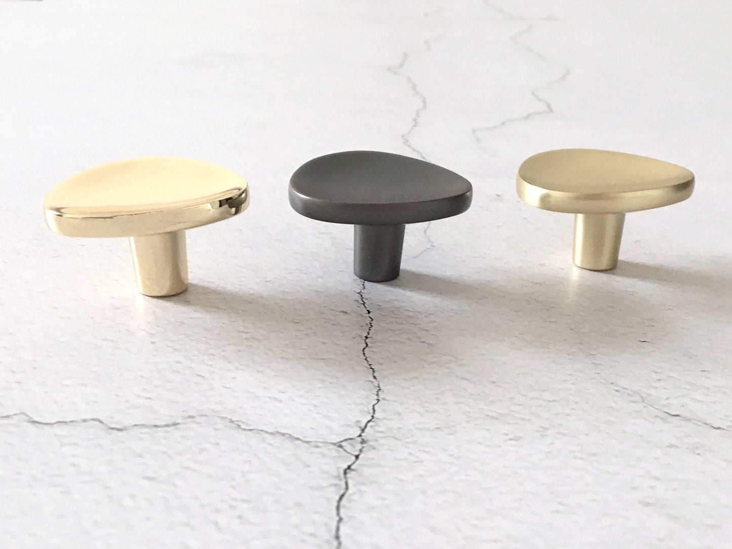 Triangle Drawer Pull Minimalist Gold Modern Black Cabinet Knobs