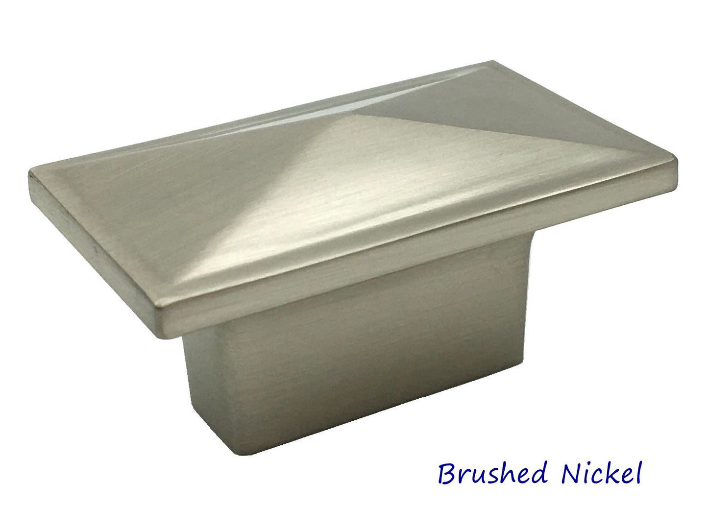 Nickel Rectangular Cabinet Pull 16 mm