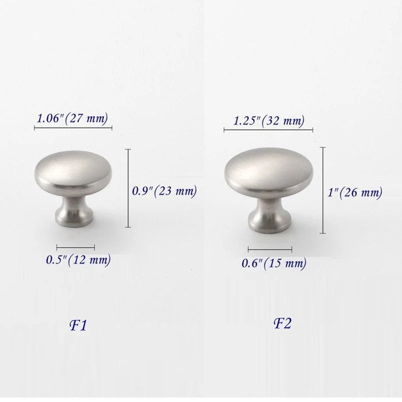 Nickel Brass Cabinet Knobs Dresser Drawer Pull Quiet Luxury Kitchen Hardware