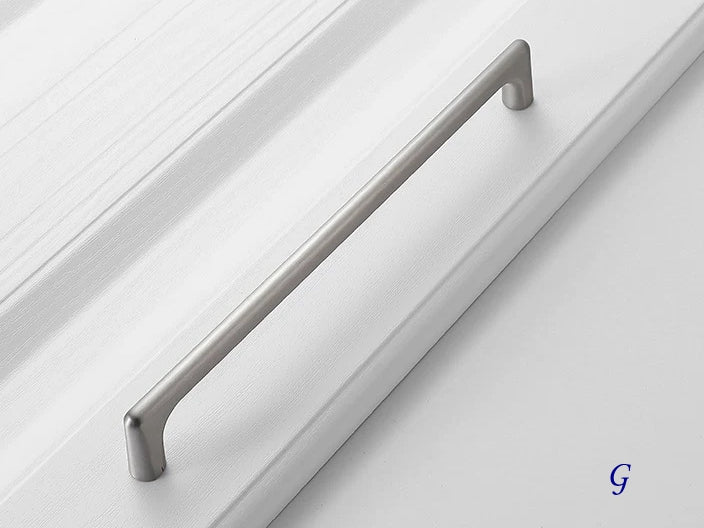 Nickel Kitchen Cabinet Pull Handles Hardware 256 mm