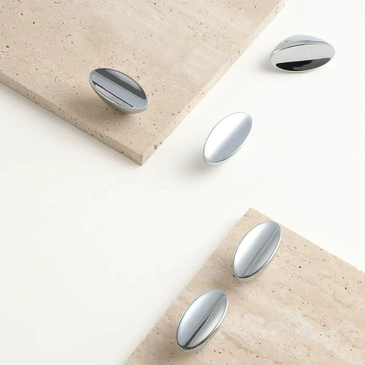 Oval Cabinet Knobs Drawer Pulls Modern Contemporary Kitchen Hardware
