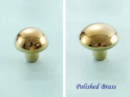 Polished Gold Cabinet Knob Hardware Drawer Pulls Solid Brass