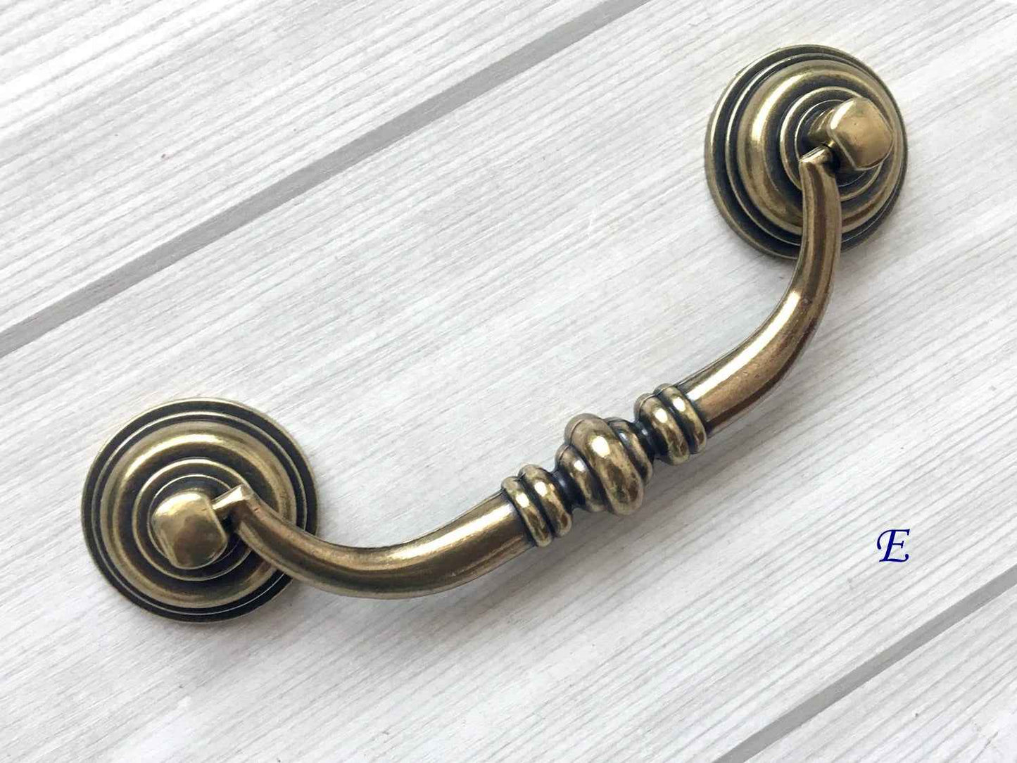 3.5" 4.25" Antique Bronze Swing Bail Handle & Drop Ring Pull