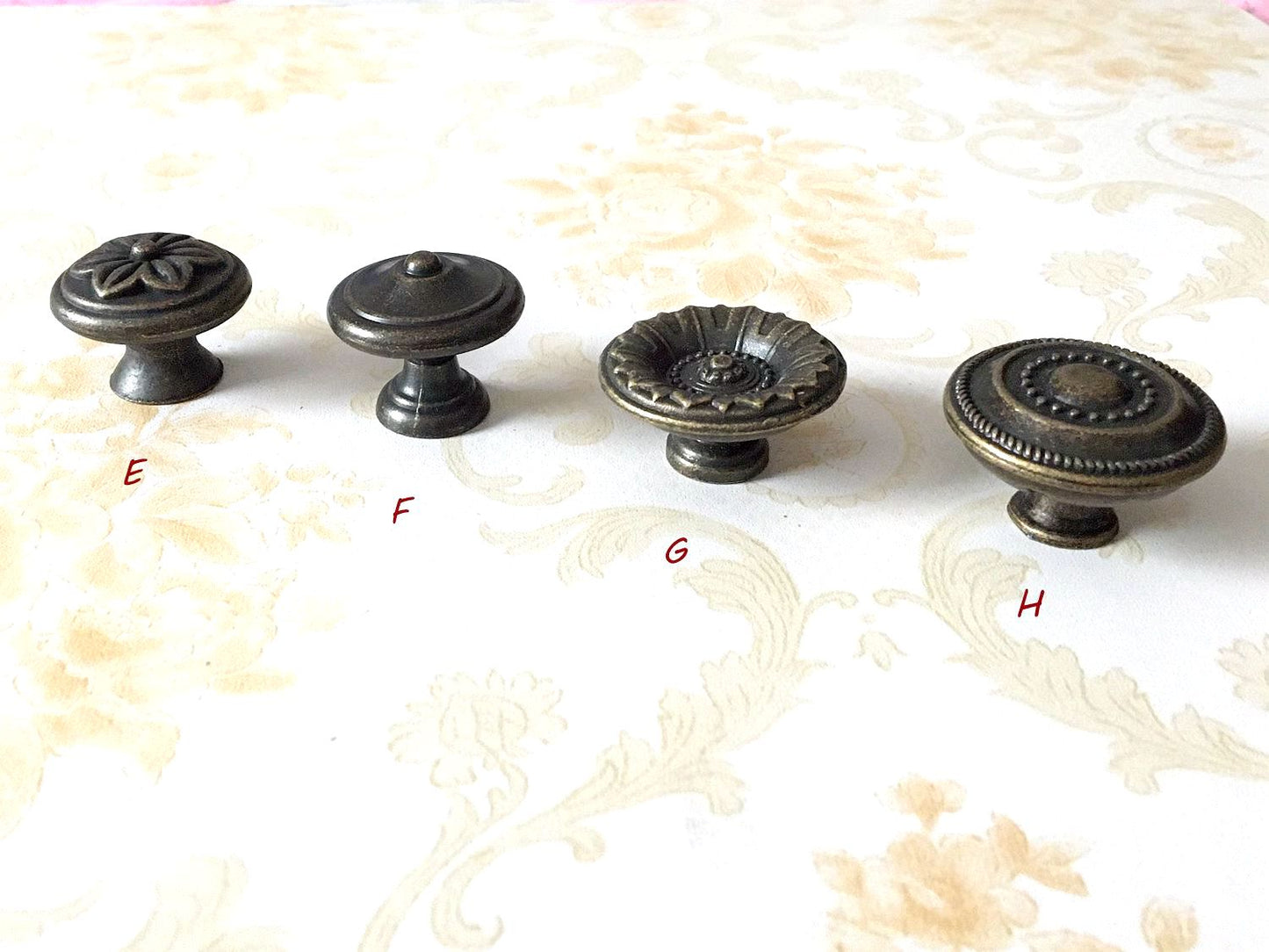Schubladenknauf im Vintage-Look, Antik-Bronze, Schubladengriffe