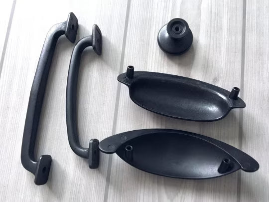 Rustic Cabinet Handles Knobs Antique Black Drawer Pulls Kitchen Lynns Hardware