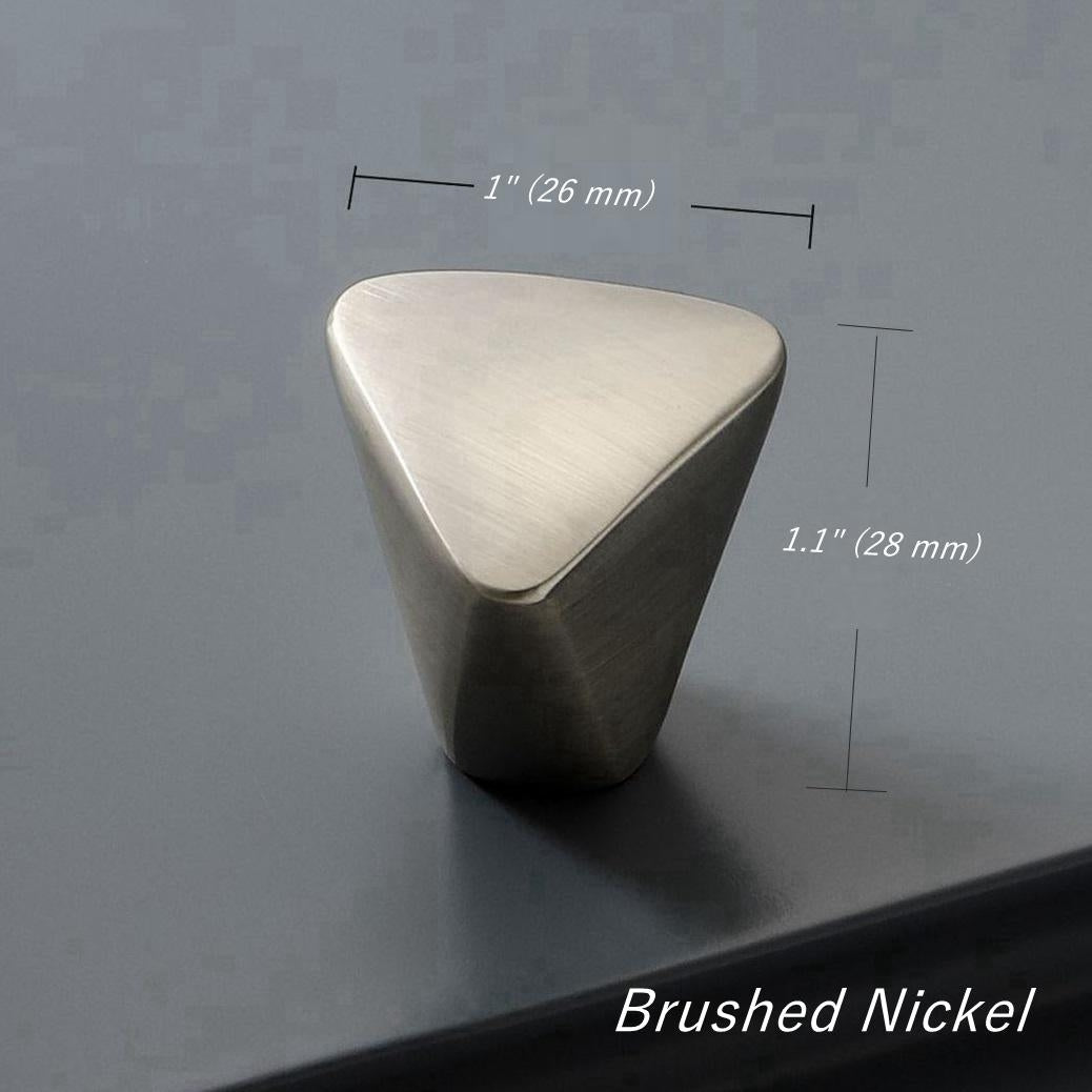 Triangle Pull Cabinet Knob Geometric Modern Minimalist Gold Nickel