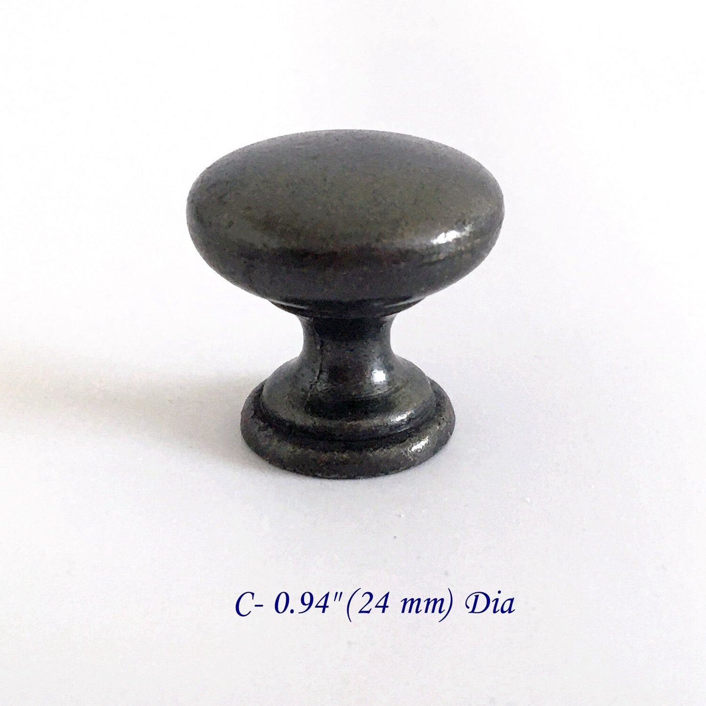 1 inch small Cabinet Knob dark Bronze