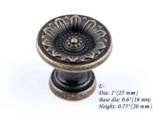 Small Antique Bronze Drawer Pulls - Jewelry Box Knobs