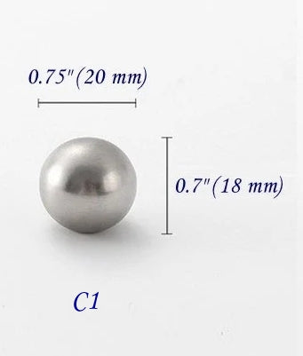 Small Spherical Nickel Cabinet Knobs Brass Ball Dresser Drawer Pulls Kitchen Hardware 20 mm