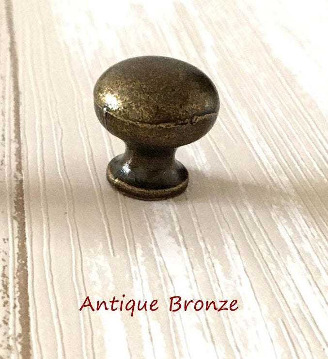 Tiny Drawer Knobs Antique Bronze