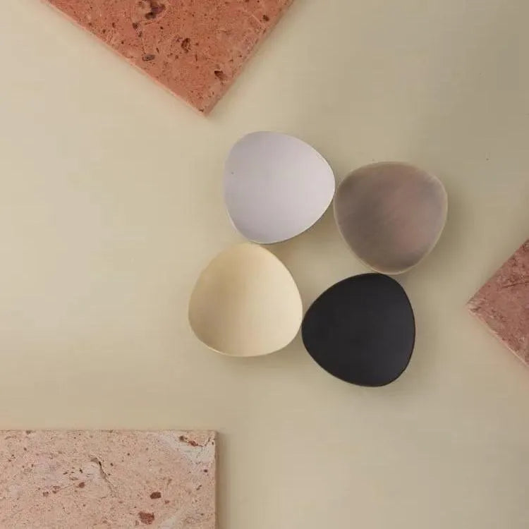 Minimalistische Messing Gold Moderne Schrankknöpfe Dreieck