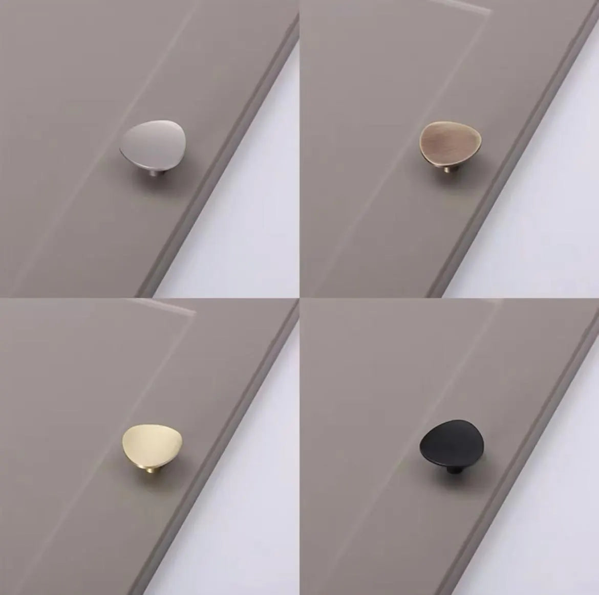 Minimalistische Messing Gold Moderne Schrankknöpfe Dreieck