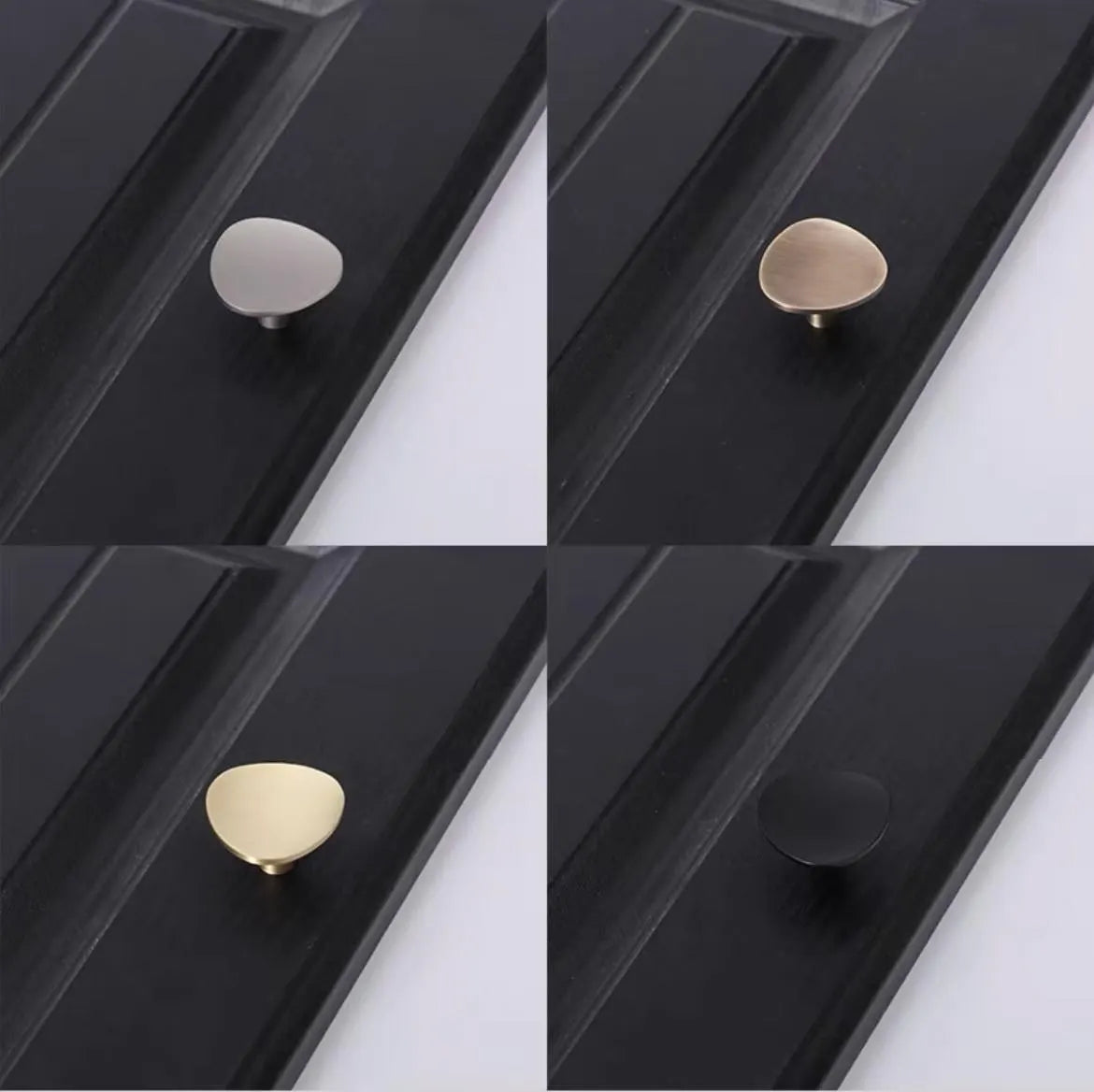 Minimalistische Messing Gold Moderne Schrankknöpfe Dreieck