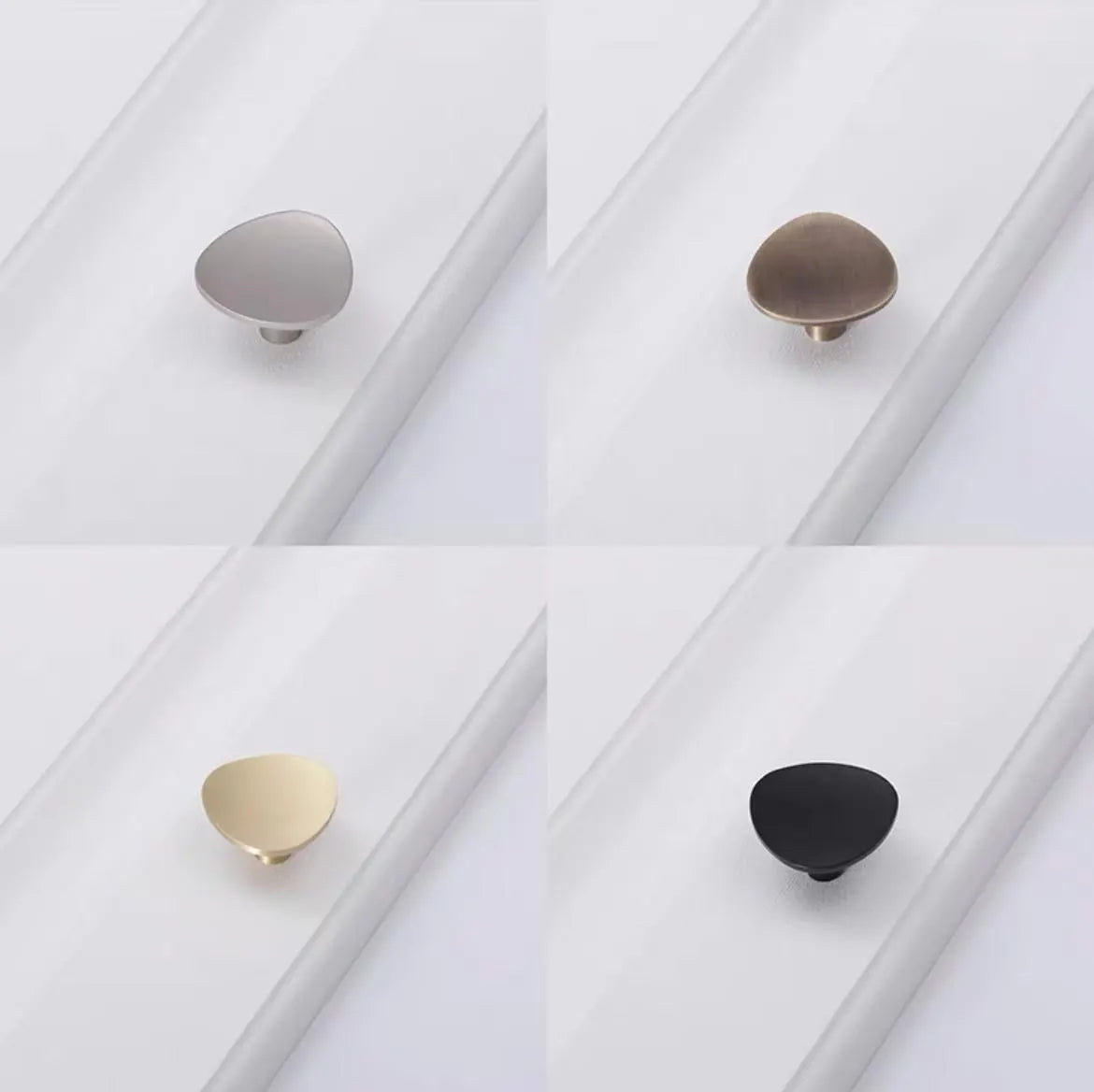 Minimalistische Messing Gold Moderne Schrankknöpfe Dreieck