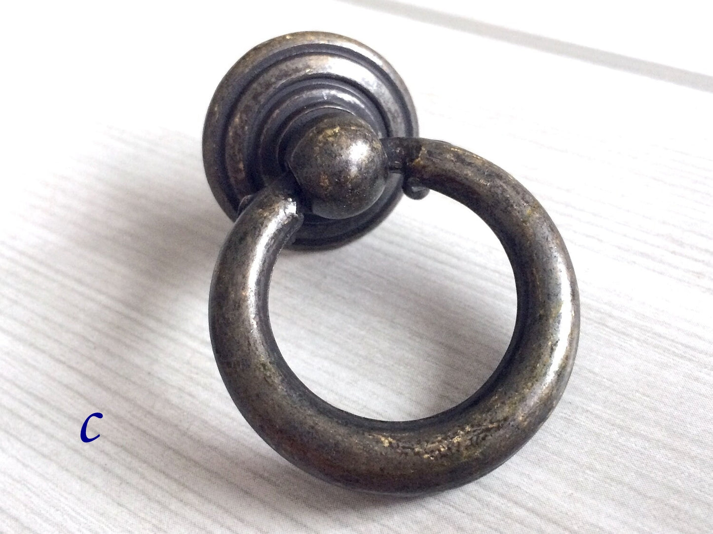 3,5" 4,25" Zentren Antik Silber Swing Bail Griff & Anhänger Drop Ring Pull
