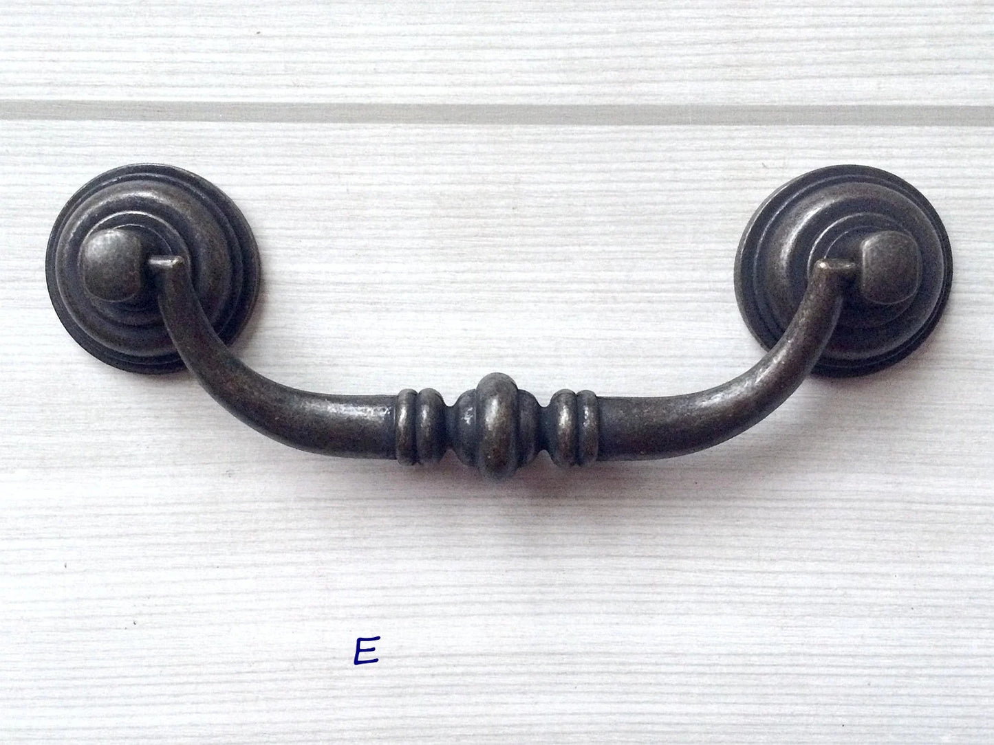 3,5" 4,25" Zentren Antik Silber Swing Bail Griff & Anhänger Drop Ring Pull
