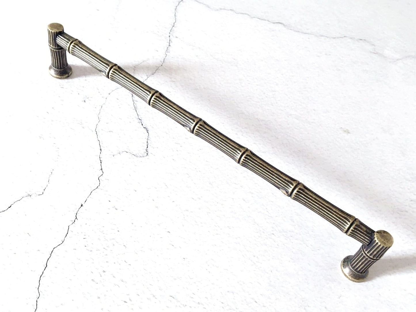 Bamboo Drawer Pulls Cabinet Handle Hardware Antique Bronze 96 128 192 mm Holes