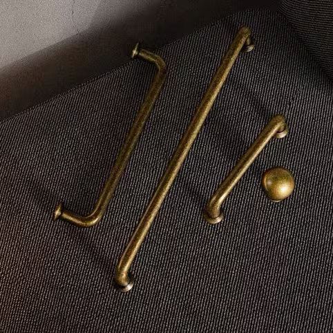 Poignées de tiroir en bronze antique pour armoires et cuisines