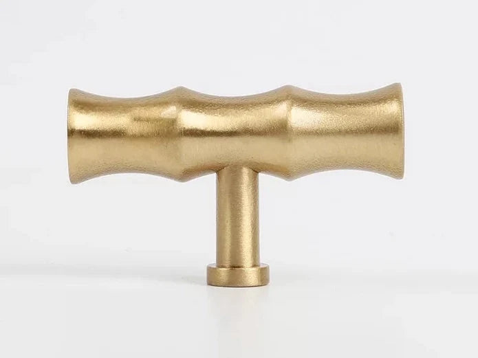 Poignées de tiroir en laiton pour armoires et tiroirs, 2,5", 2,75", 3", 3,3", quincaillerie en bambou