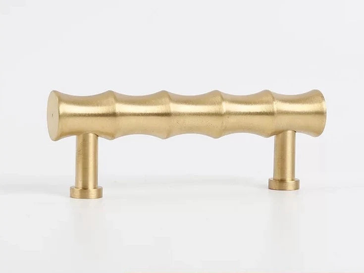 Poignées de tiroir en laiton pour armoires et tiroirs, 2,5", 2,75", 3", 3,3", quincaillerie en bambou